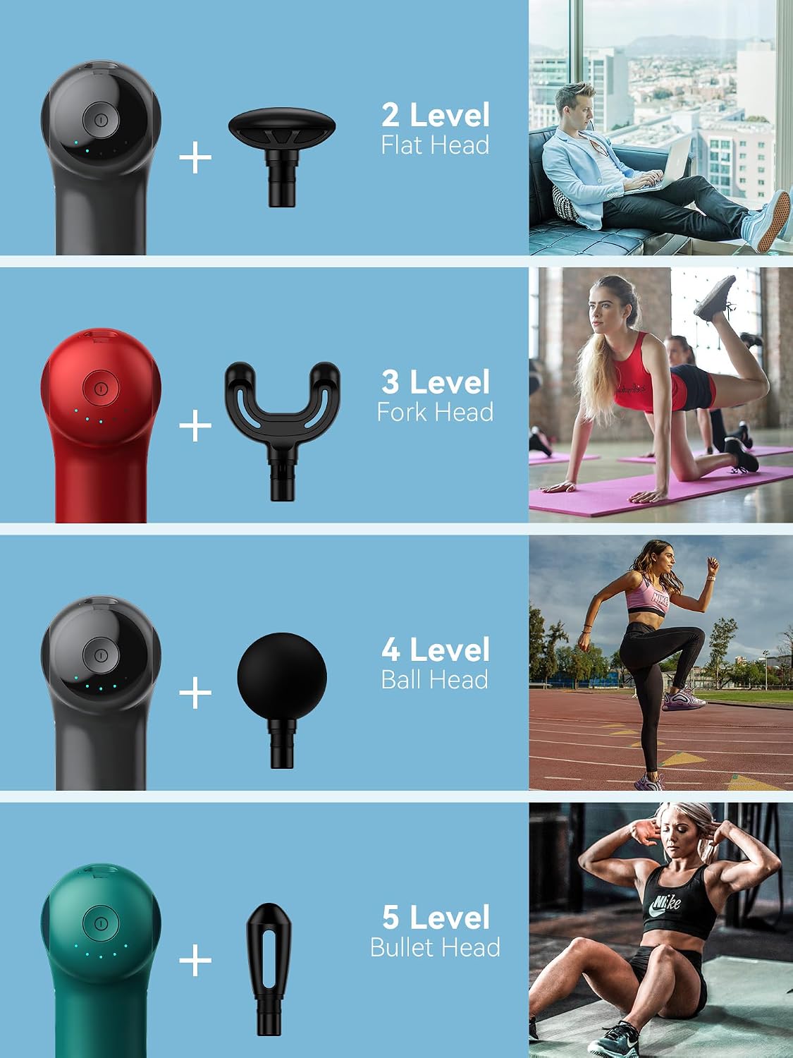 Super Mini Massage Gun - Percussion X1 Green