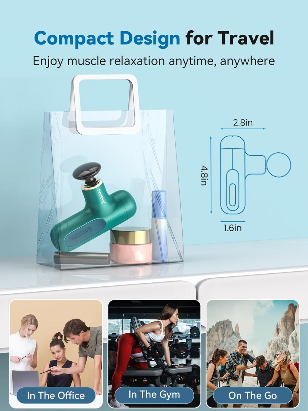 Super Mini Massage Gun - Percussion X1 Green