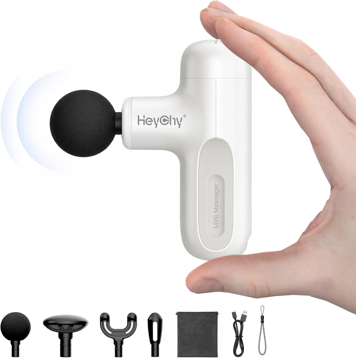 Super Mini Massage Gun Deep Tissue Portable Muscle Massager, 3000RPM