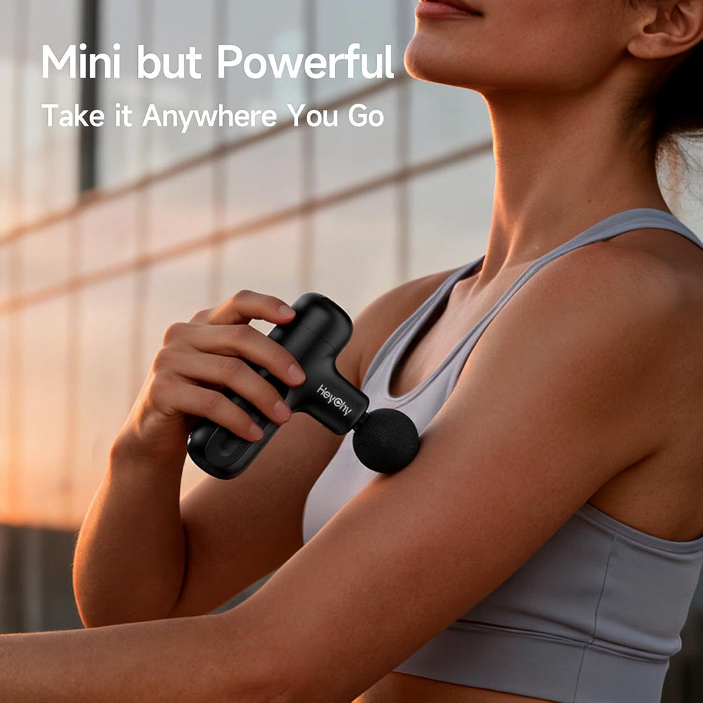 Super Mini Massage Gun Deep Tissue Portable Muscle Massager, 3000RPM
