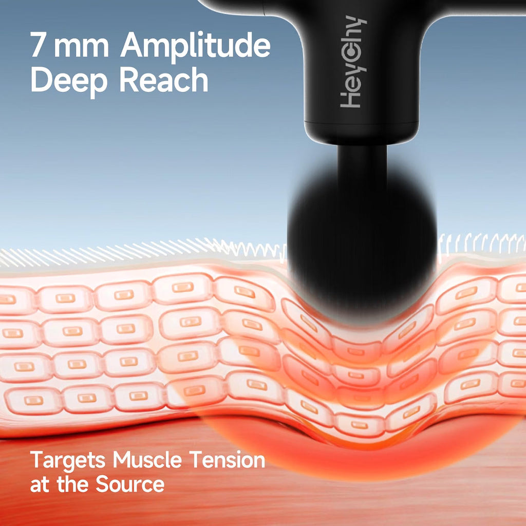 Super Mini Massage Gun Deep Tissue Portable Muscle Massager, 3000RPM