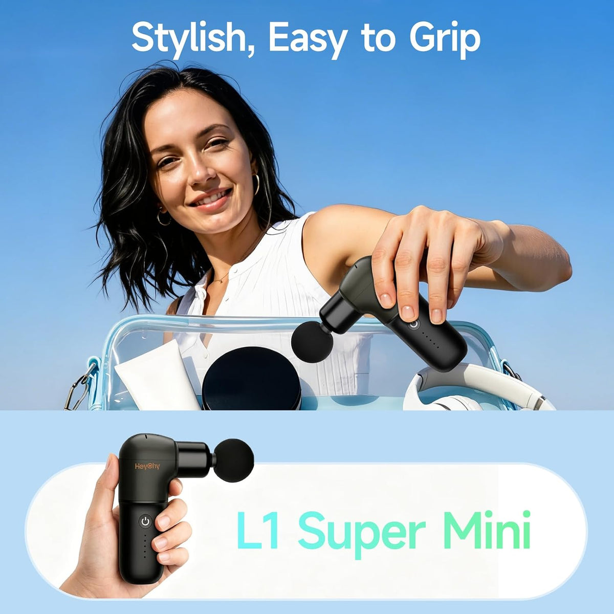 Super Mini Massage Gun, Deep Tissues Percussion Muscle Massager L1