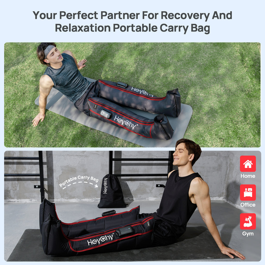 Air Compression Leg Recovery Boots, Cordless, 5 Levels