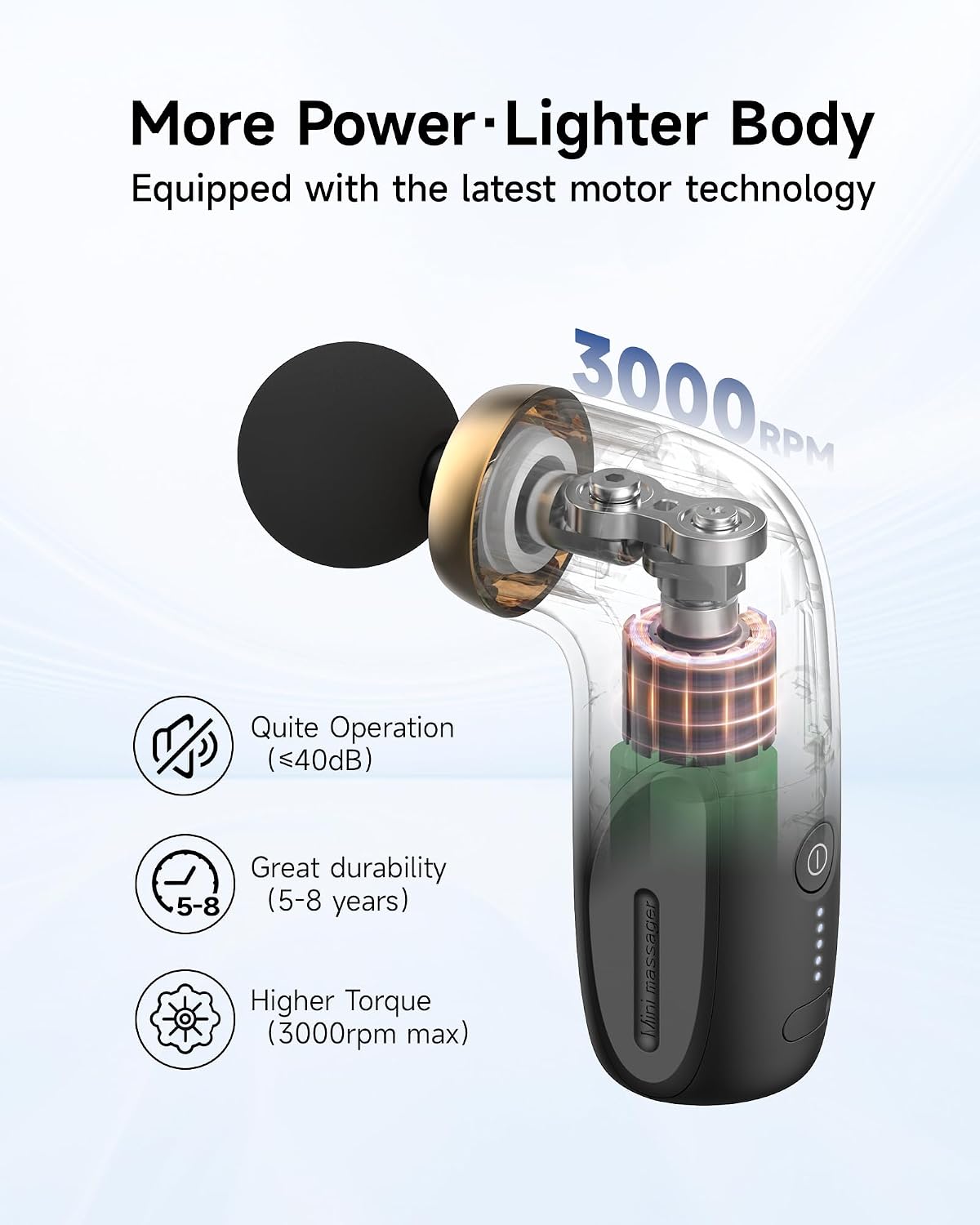A1 Mini Massage Gun, Portable Deep Tissue Massager