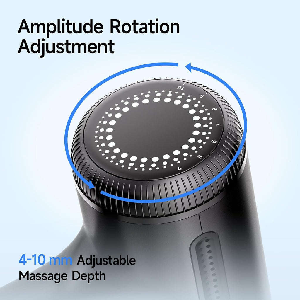 Mini Massage Gun Deep Tissue Muscle Massager Adjustable Depth, Black