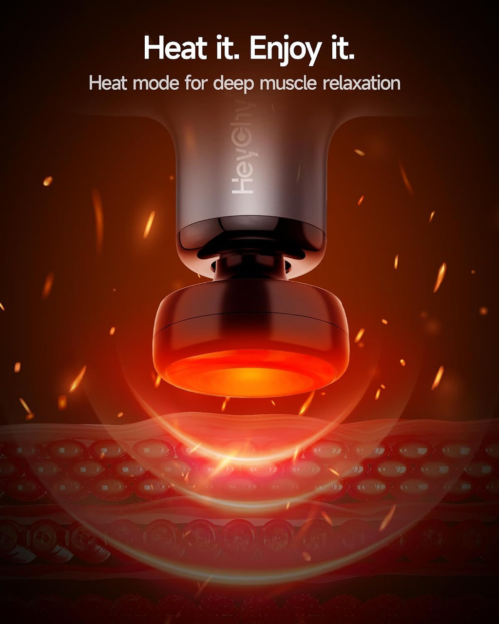 Mini Massage Gun, Deep Tissue Handheld Massager with Heat & Cold