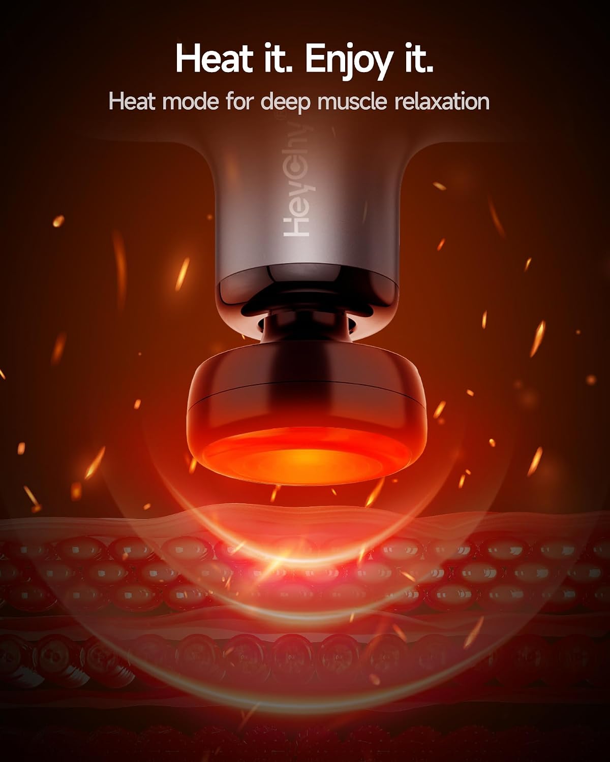 Mini Massage Gun, Deep Tissue Handheld Massager with Heat & Cold